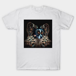 A Fractal Design of A Papillon T-Shirt